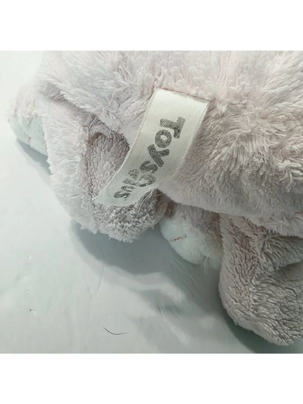 Vtg Pink Hippo Floppy Plush Stuffed Animal Soft Lovey Toys R Us Alley Toy